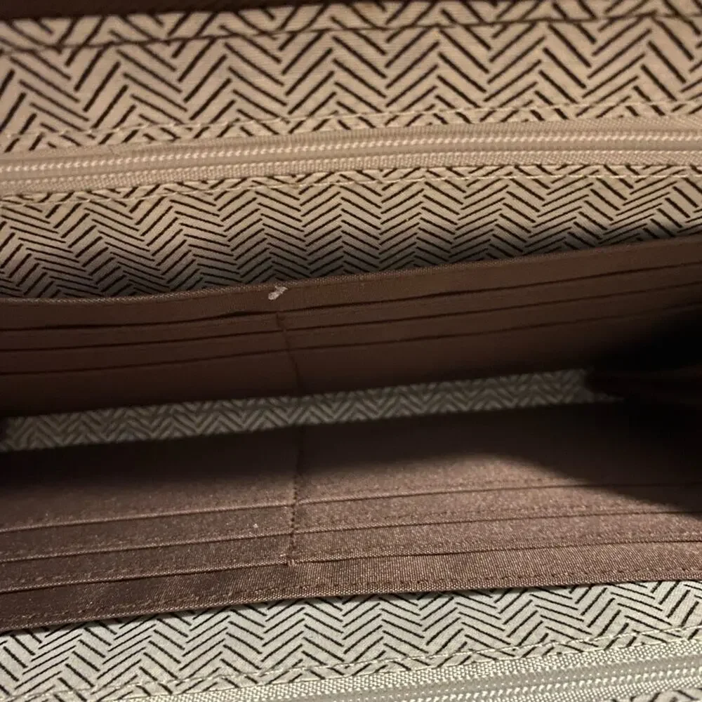 Crossbody Purse Wallet with Strap Dark Taupe Size Small NEW